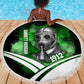 Garrett Morgan Beach Blanket with Gas Mask Invention Illustration, Inventing to Save Lives Quote - African Pride