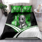 Garrett Morgan Bedding Set with Gas Mask Invention Illustration, Inventing to Save Lives Quote - African Pride