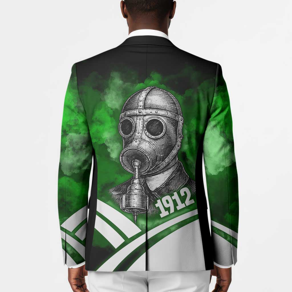 Garrett Morgan Blazer with Gas Mask Invention Illustration, Inventing to Save Lives Quote - African Pride