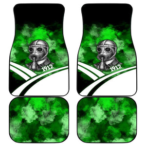 Garrett Morgan Car Mats with Gas Mask Invention Illustration, Inventing to Save Lives Quote - African Pride