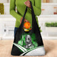 Garrett Morgan Grocery Bag with Gas Mask Invention Illustration, Inventing to Save Lives Quote - African Pride