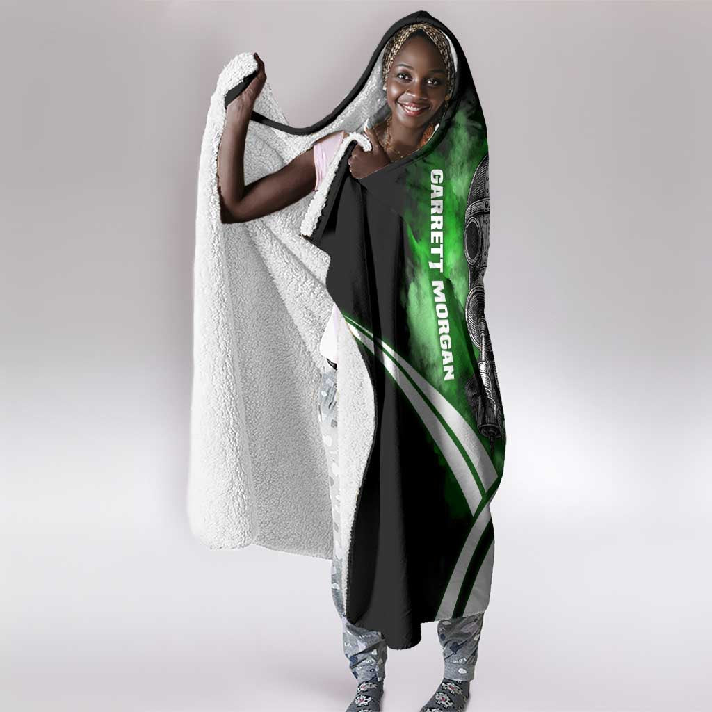 Garrett Morgan Hooded Blanket with Gas Mask Invention Illustration, Inventing to Save Lives Quote - African Pride