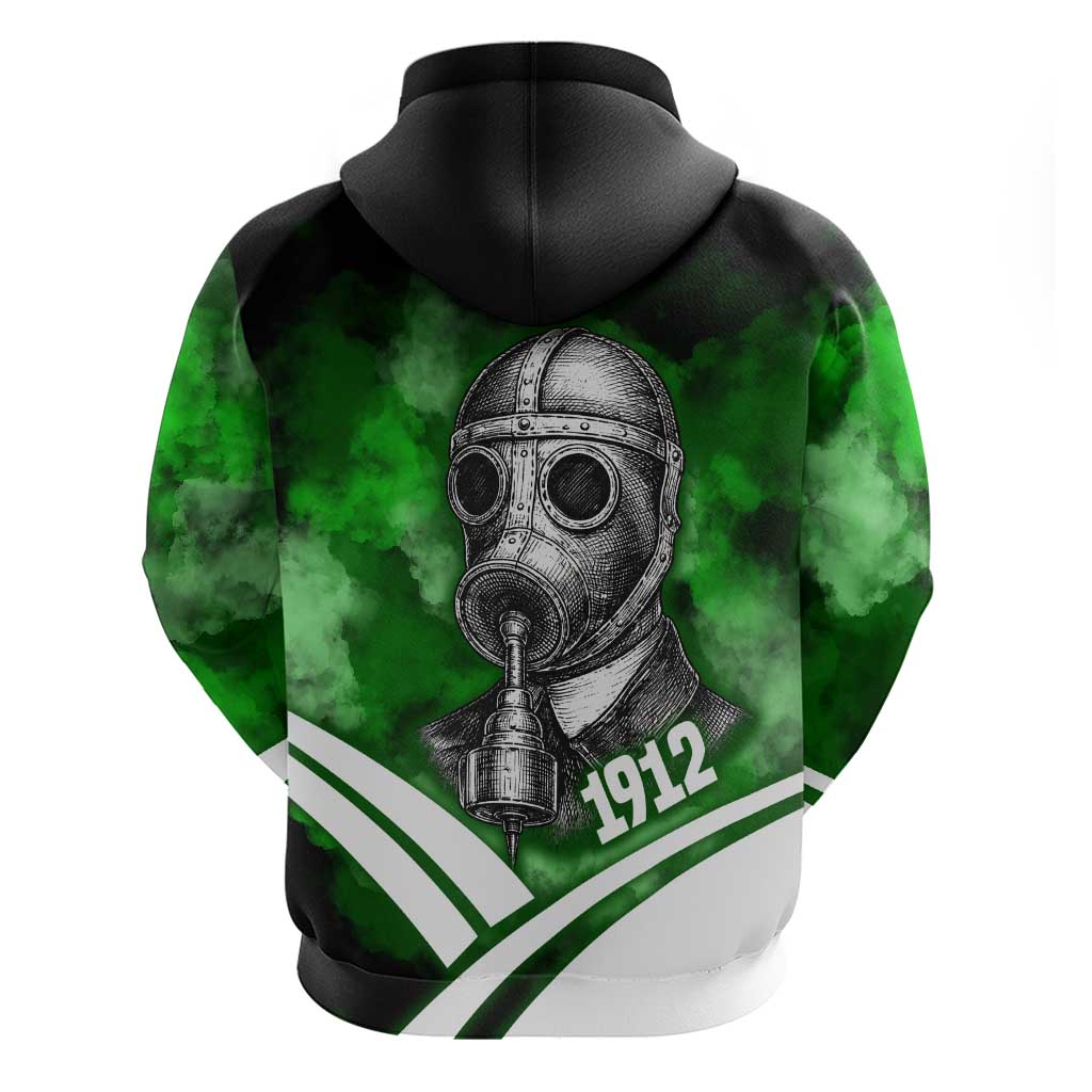 Garrett Morgan Hoodie with Gas Mask Invention Illustration, Inventing to Save Lives Quote - African Pride