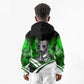 Garrett Morgan Kid Hoodie with Gas Mask Invention Illustration, Inventing to Save Lives Quote - African Pride