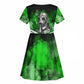 Garrett Morgan Kid Short Sleeve Dress with Gas Mask Invention Illustration, Inventing to Save Lives Quote - African Pride