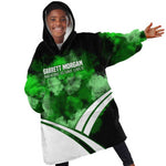 Garrett Morgan Kid Wearable Blanket Hoodie with Gas Mask Invention Illustration, Inventing to Save Lives Quote - African Pride