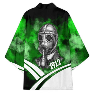 Garrett Morgan Kimono with Gas Mask Invention Illustration, Inventing to Save Lives Quote - African Pride