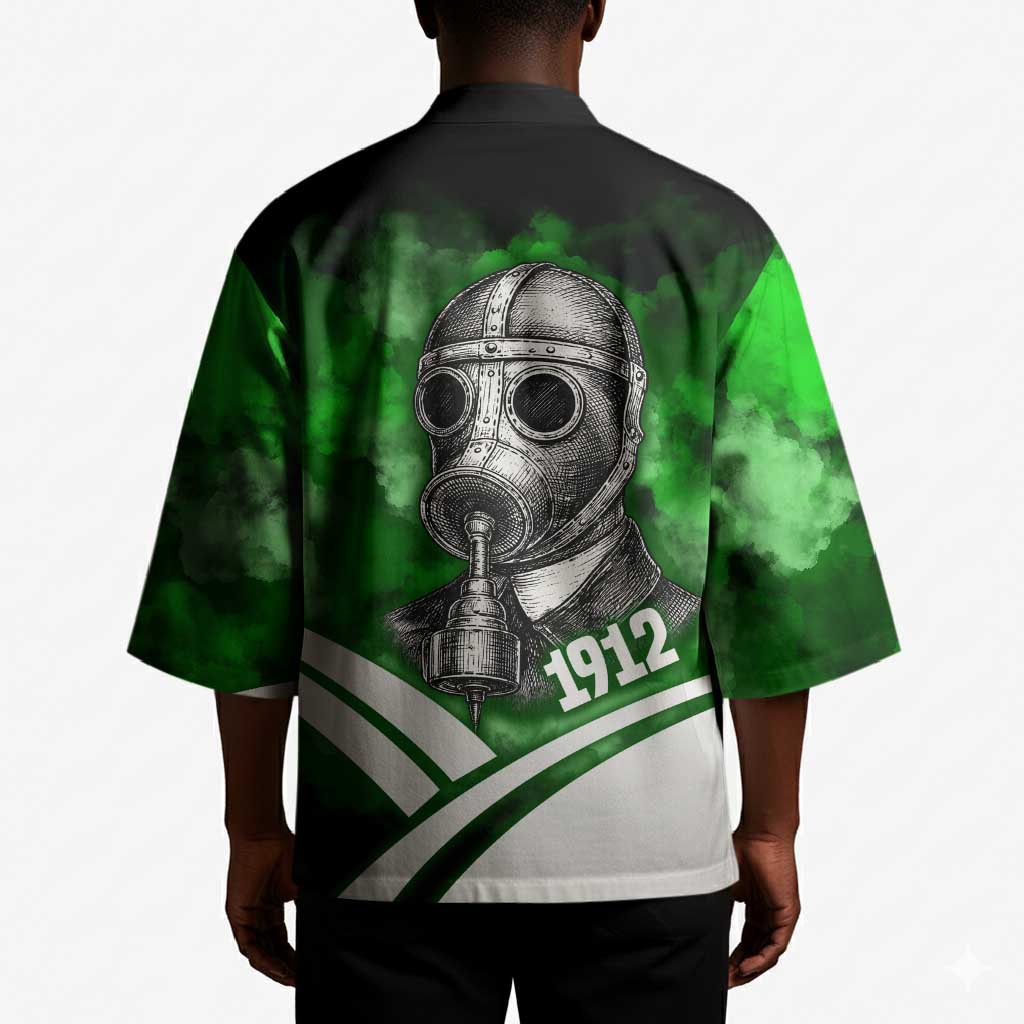 Garrett Morgan Kimono with Gas Mask Invention Illustration, Inventing to Save Lives Quote - African Pride
