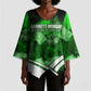Garrett Morgan Kimono Sleeve Blouse with Gas Mask Invention Illustration, Inventing to Save Lives Quote - African Pride