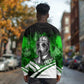 Garrett Morgan Long Sleeve Shirt with Gas Mask Invention Illustration, Inventing to Save Lives Quote - African Pride