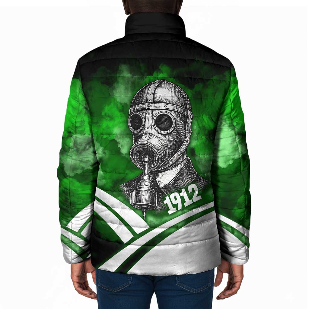 Garrett Morgan Padded Jacket with Gas Mask Invention Illustration, Inventing to Save Lives Quote - African Pride