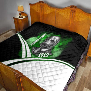 Garrett Morgan Quilt with Gas Mask Invention Illustration, Inventing to Save Lives Quote - African Pride