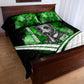 Garrett Morgan Quilt Bed Set with Gas Mask Invention Illustration, Inventing to Save Lives Quote - African Pride