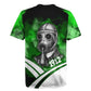 Garrett Morgan Rugby Jersey with Gas Mask Invention Illustration, Inventing to Save Lives Quote - African Pride