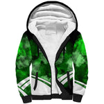 Garrett Morgan Sherpa Hoodie with Gas Mask Invention Illustration, Inventing to Save Lives Quote - African Pride