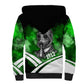 Garrett Morgan Sherpa Hoodie with Gas Mask Invention Illustration, Inventing to Save Lives Quote - African Pride