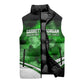 Garrett Morgan Sleeveless Puffer Jacket with Gas Mask Invention Illustration, Inventing to Save Lives Quote - African Pride