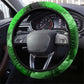 Garrett Morgan Steering Wheel Cover with Gas Mask Invention Illustration, Inventing to Save Lives Quote - African Pride