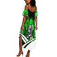 Garrett Morgan Summer Maxi Dress with Gas Mask Invention Illustration, Inventing to Save Lives Quote - African Pride