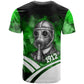 Garrett Morgan T shirt with Gas Mask Invention Illustration, Inventing to Save Lives Quote - African Pride