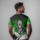 Garrett Morgan T shirt with Gas Mask Invention Illustration, Inventing to Save Lives Quote - African Pride