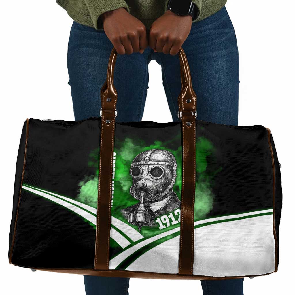 Garrett Morgan Travel Bag with Gas Mask Invention Illustration, Inventing to Save Lives Quote - African Pride