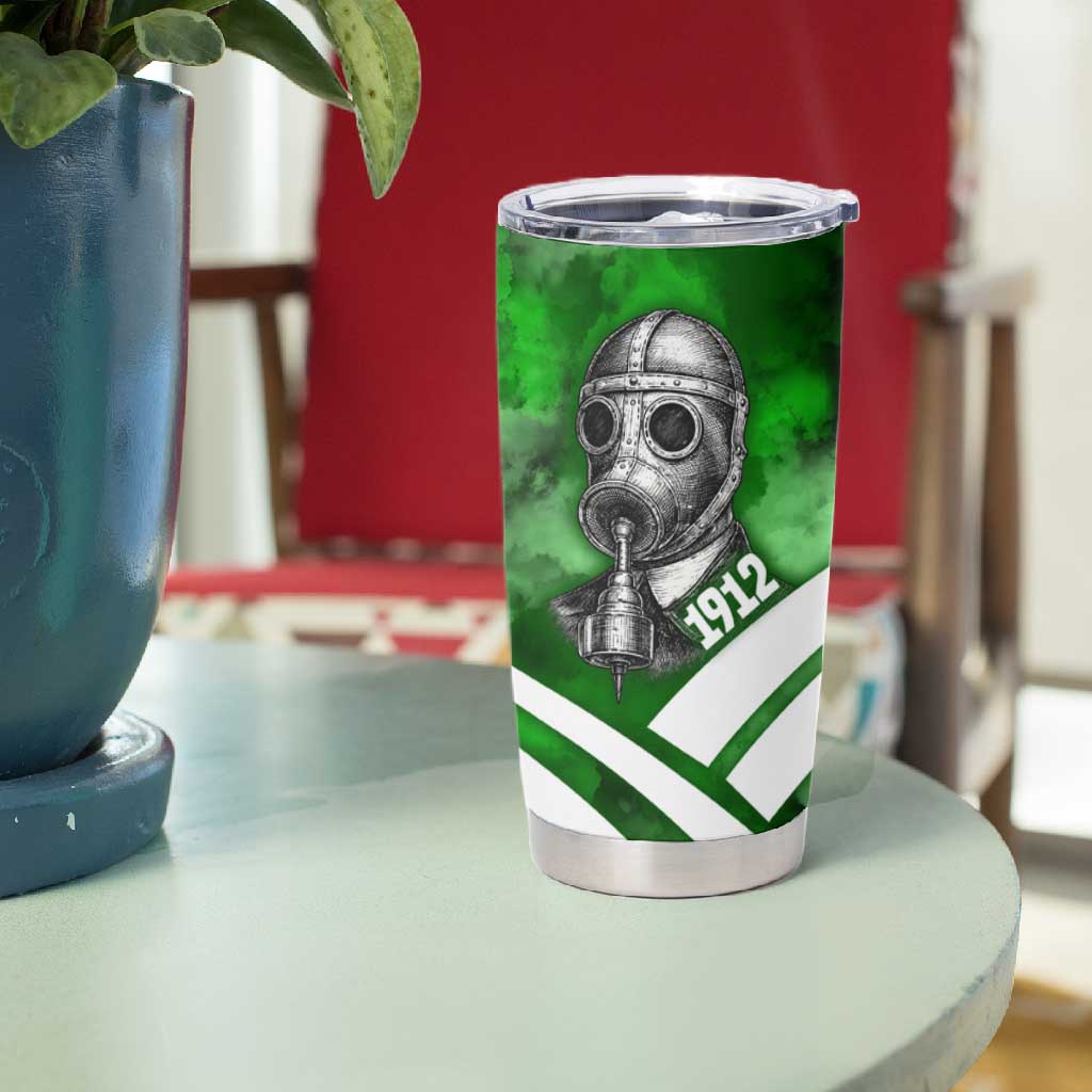 Garrett Morgan Tumbler Cup with Gas Mask Invention Illustration, Inventing to Save Lives Quote - African Pride