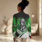Garrett Morgan Women Casual Shirt with Gas Mask Invention Illustration, Inventing to Save Lives Quote - African Pride