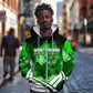 Garrett Morgan Zip Hoodie with Gas Mask Invention Illustration, Inventing to Save Lives Quote - African Pride