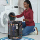 Garrett Morgan Laundry Basket with Full Body Portrait, Stop Wait Go Quote, Traffic Light Design - African Pride