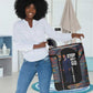 Garrett Morgan Laundry Basket with Full Body Portrait, Stop Wait Go Quote, Traffic Light Design - African Pride