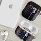 Garrett Morgan AirPods Case with Full Body Portrait, Stop Wait Go Quote, Traffic Light Design - African Pride