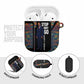 Garrett Morgan AirPods Case with Full Body Portrait, Stop Wait Go Quote, Traffic Light Design - African Pride