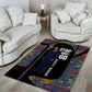 Garrett Morgan Area Rug with Full Body Portrait, Stop Wait Go Quote, Traffic Light Design - African Pride