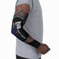 Garrett Morgan Arm Sleeves with Full Body Portrait, Stop Wait Go Quote, Traffic Light Design - African Pride