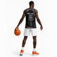 Garrett Morgan Basketball Jersey with Full Body Portrait, Stop Wait Go Quote, Traffic Light Design - African Pride