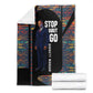 Garrett Morgan Blanket with Full Body Portrait, Stop Wait Go Quote, Traffic Light Design - African Pride