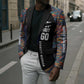 Garrett Morgan Blazer with Full Body Portrait, Stop Wait Go Quote, Traffic Light Design - African Pride