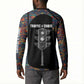 Garrett Morgan Button Sweatshirt with Full Body Portrait, Stop Wait Go Quote, Traffic Light Design