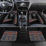 Garrett Morgan Car Mats with Full Body Portrait, Stop Wait Go Quote, Traffic Light Design - African Pride