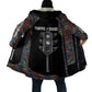 Garrett Morgan Cloak with Full Body Portrait, Stop Wait Go Quote, Traffic Light Design - African Pride