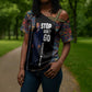 Garrett Morgan Cross Shoulder Shirt with Full Body Portrait, Stop Wait Go Quote, Traffic Light Design - African Pride