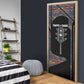 Garrett Morgan Door Cover with Full Body Portrait, Stop Wait Go Quote, Traffic Light Design - African Pride