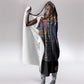 Garrett Morgan Hooded Blanket with Full Body Portrait, Stop Wait Go Quote, Traffic Light Design - African Pride