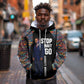 Garrett Morgan Hoodie with Full Body Portrait, Stop Wait Go Quote, Traffic Light Design - African Pride