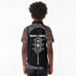 Garrett Morgan Kid Polo Shirt with Full Body Portrait, Stop Wait Go Quote, Traffic Light Design - African Pride