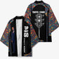 Garrett Morgan Kimono with Full Body Portrait, Stop Wait Go Quote, Traffic Light Design - African Pride