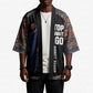 Garrett Morgan Kimono with Full Body Portrait, Stop Wait Go Quote, Traffic Light Design - African Pride