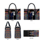 Garrett Morgan Leather Bag with Full Body Portrait, Stop Wait Go Quote, Traffic Light Design - African Pride