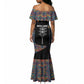 Garrett Morgan Mermaid Dress with Full Body Portrait, Stop Wait Go Quote, Traffic Light Design - African Pride